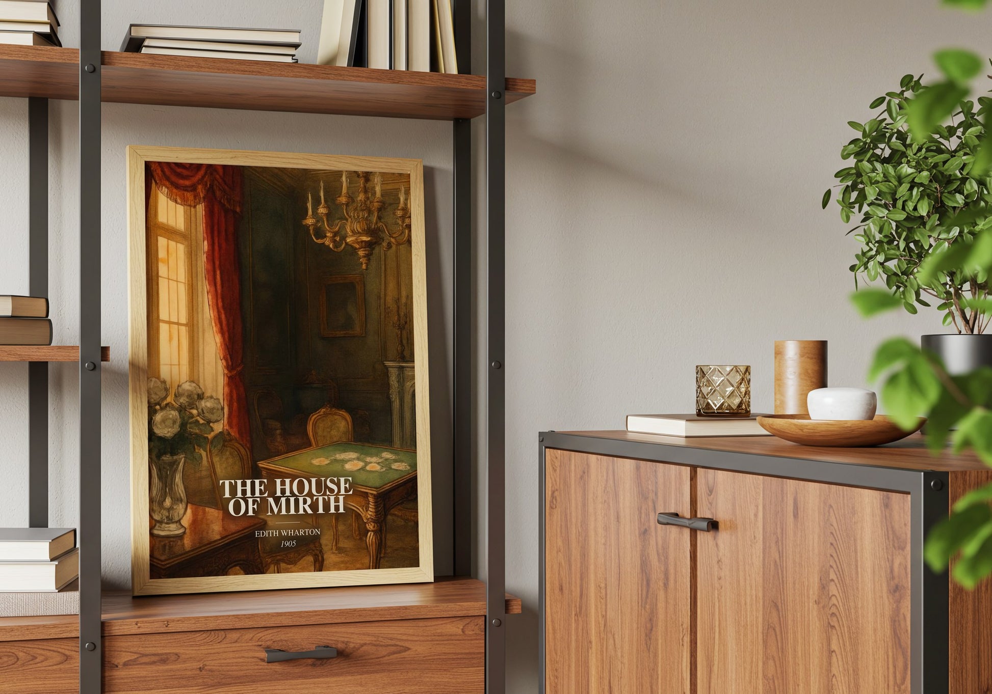 The House Of Mirth book watercolour illustration paper finish options – matte satin gloss