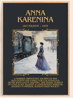 Anna Karenina Minimalist Book Poster by Leo Tolstoy – image 1
