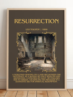 Resurrection Minimalist Book Poster by Leo Tolstoy – image 2