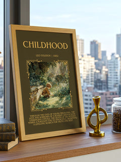 Childhood Minimalist Book Poster by Leo Tolstoy – image 3