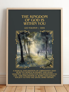 The Kingdom Of God Is Within You Minimalist Book Poster by Leo Tolstoy – image 2