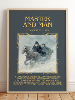 Master And Man Minimalist Book Poster by Leo Tolstoy – image 2