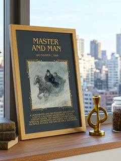 Master And Man Minimalist Book Poster by Leo Tolstoy – image 3