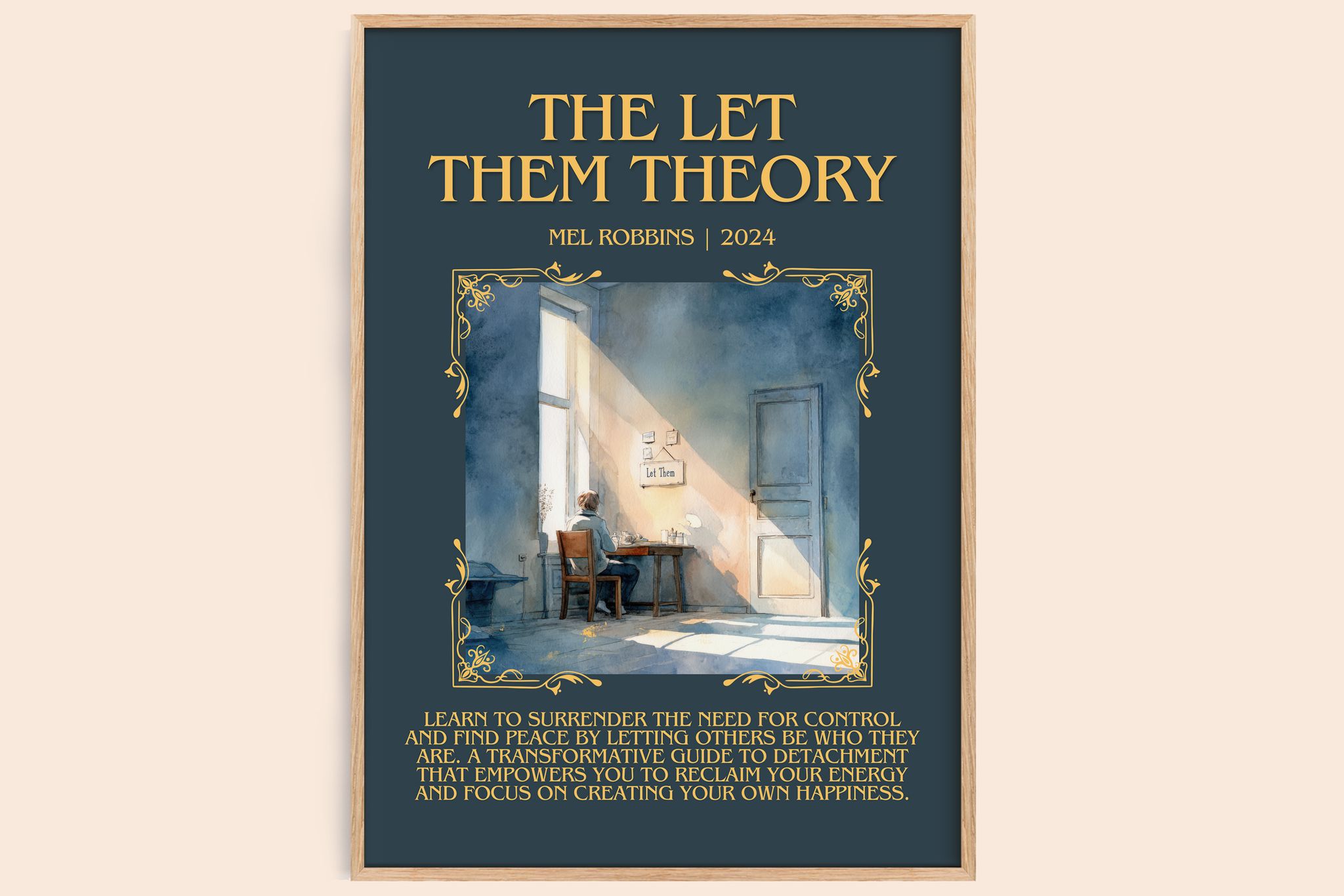 The Let Them Theory Minimalist Book Poster by Mel Robbins