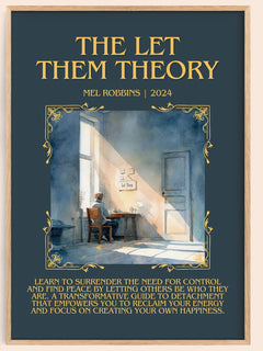 The Let Them Theory Minimalist Book Poster by Mel Robbins – image 1