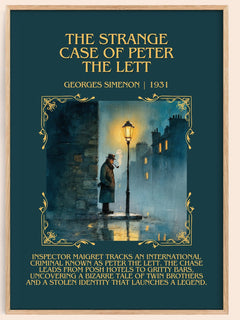 Strange Case Of Peter The Lett Minimalist Book Poster by G. Simenon – image 1