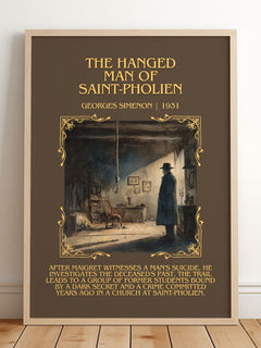 Hanged Man Of Saint-Pholien Minimalist Book Poster by Georges Simenon – image 2