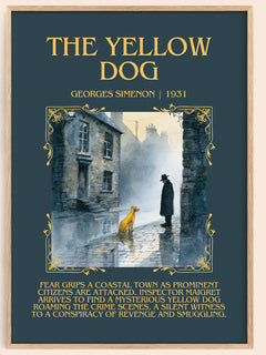 The Yellow Dog Minimalist Book Poster by Georges Simenon – image 1
