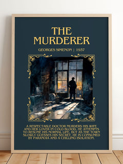 The Murderer Minimalist Book Poster by Georges Simenon – image 2