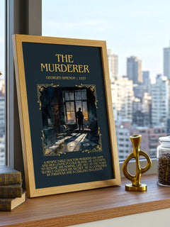 The Murderer Minimalist Book Poster by Georges Simenon – image 3