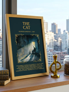 The Cat Minimalist Book Poster by Georges Simenon – image 3