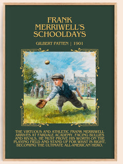 Frank Merriwell'S Schooldays Minimalist Book Poster by Gilbert Patten – image 1
