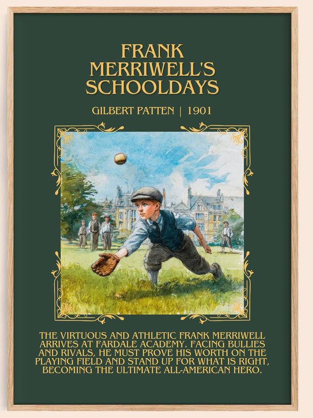 Frank Merriwell'S Schooldays Minimalist Book Poster by Gilbert Patten