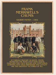 Frank Merriwell'S Chums Minimalist Book Poster by Gilbert Patten – image 1