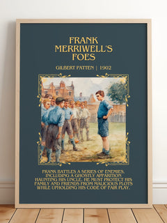 Frank Merriwell'S Foes Minimalist Book Poster by Gilbert Patten – image 2