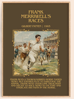 Frank Merriwell'S Races Minimalist Book Poster by Gilbert Patten – image 1