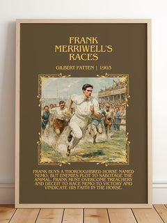 Frank Merriwell'S Races Minimalist Book Poster by Gilbert Patten – image 2