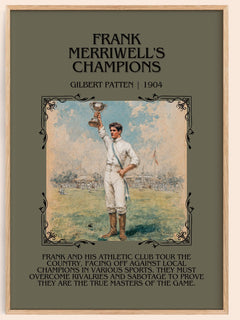 Frank Merriwell'S Champions Minimalist Book Poster by Gilbert Patten – image 1