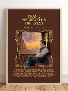 Frank Merriwell'S Trip West Minimalist Book Poster by Gilbert Patten – image 2