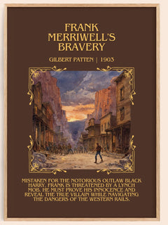 Frank Merriwell'S Bravery Minimalist Book Poster by Gilbert Patten – image 1