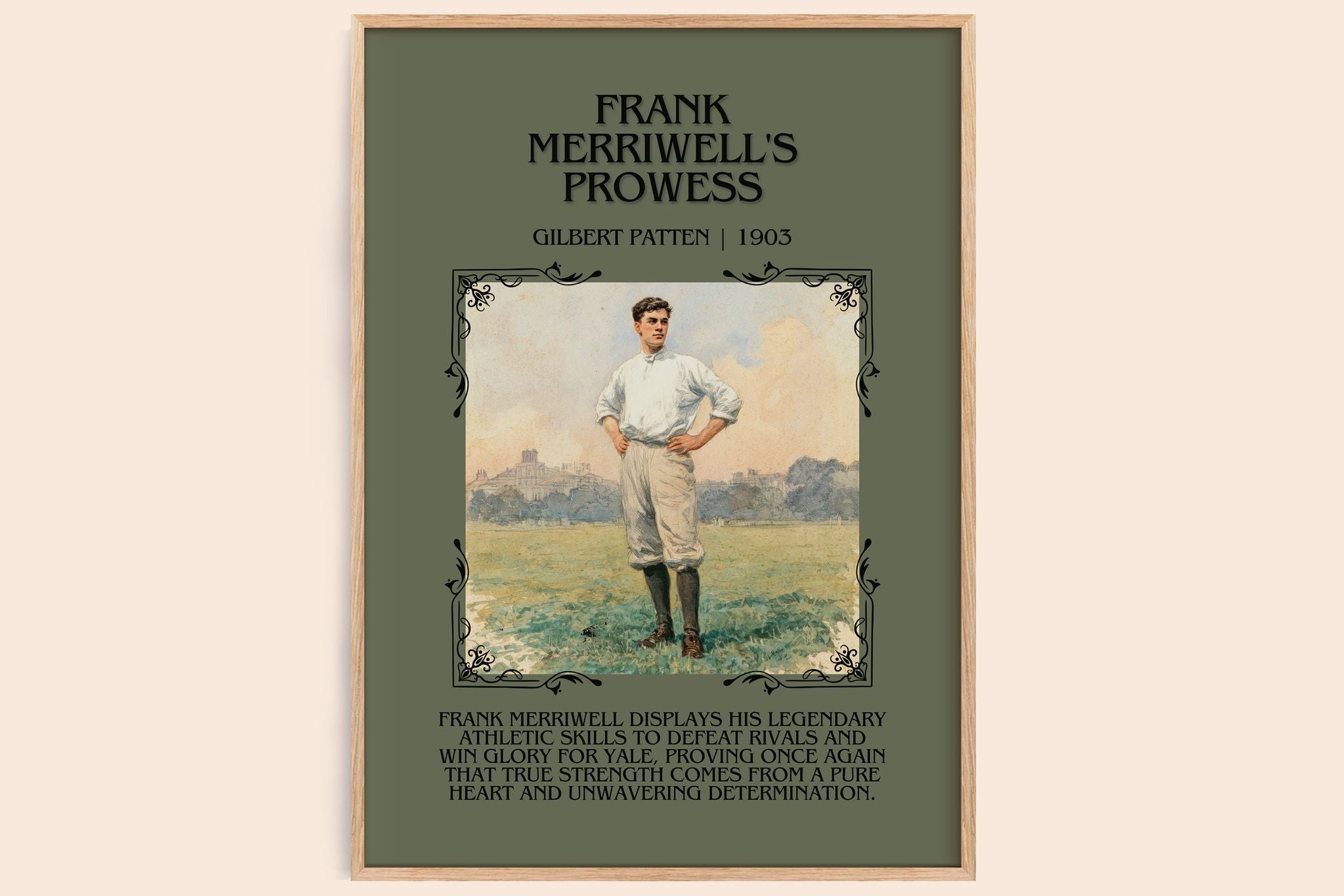 Frank Merriwell's Prowess Minimalist Book Poster by Gilbert Patten