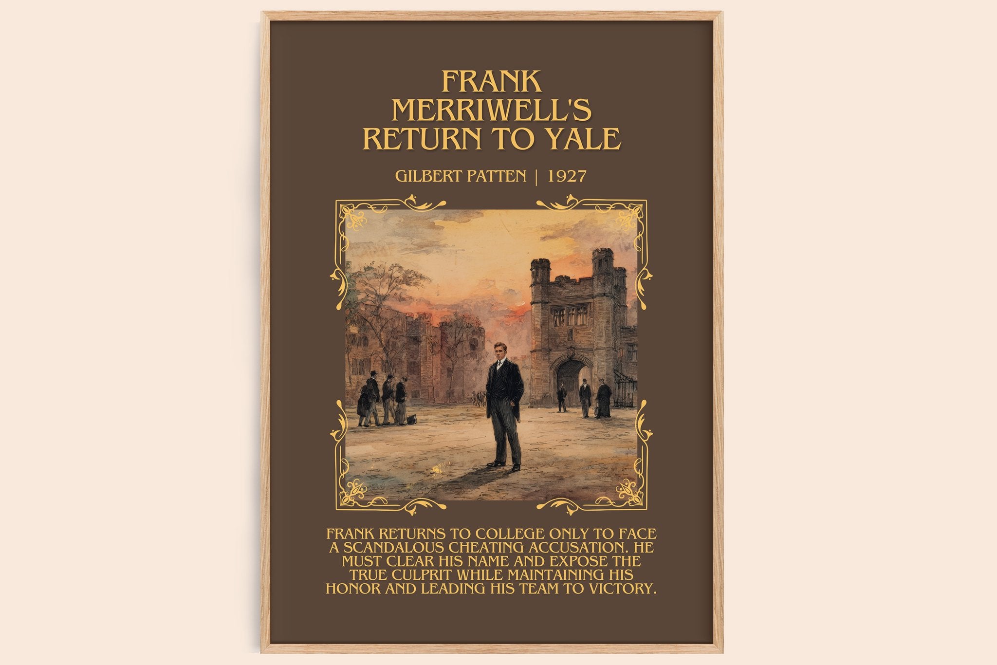 Frank Merriwell's Return To Yale Minimalist Book Poster by G. Patten