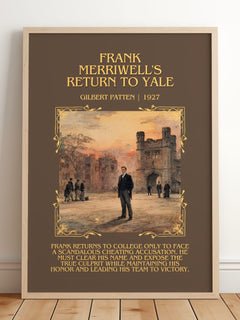 Frank Merriwell'S Return To Yale Minimalist Book Poster by G. Patten – image 2