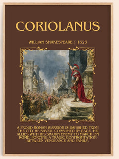 Coriolanus Minimalist Book Poster by William Shakespeare – image 1
