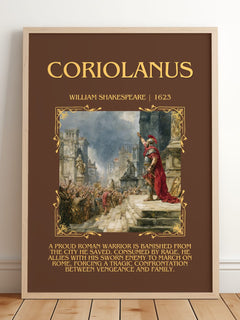 Coriolanus Minimalist Book Poster by William Shakespeare – image 2
