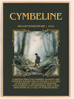 Cymbeline Minimalist Book Poster by William Shakespeare – image 1