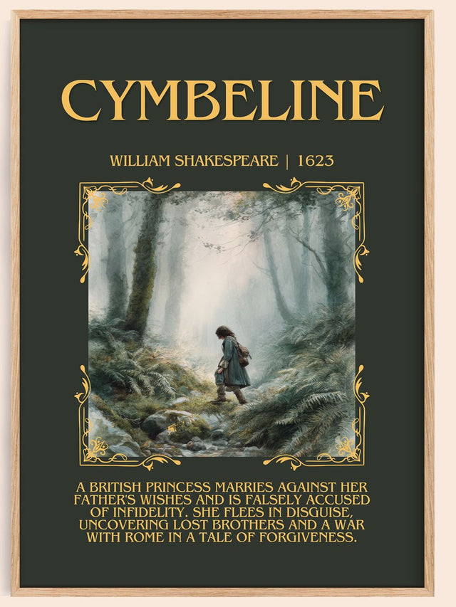 Cymbeline Minimalist Book Poster by William Shakespeare