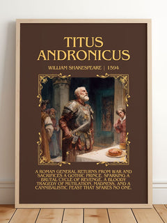 Titus Andronicus Minimalist Book Poster by William Shakespeare – image 2
