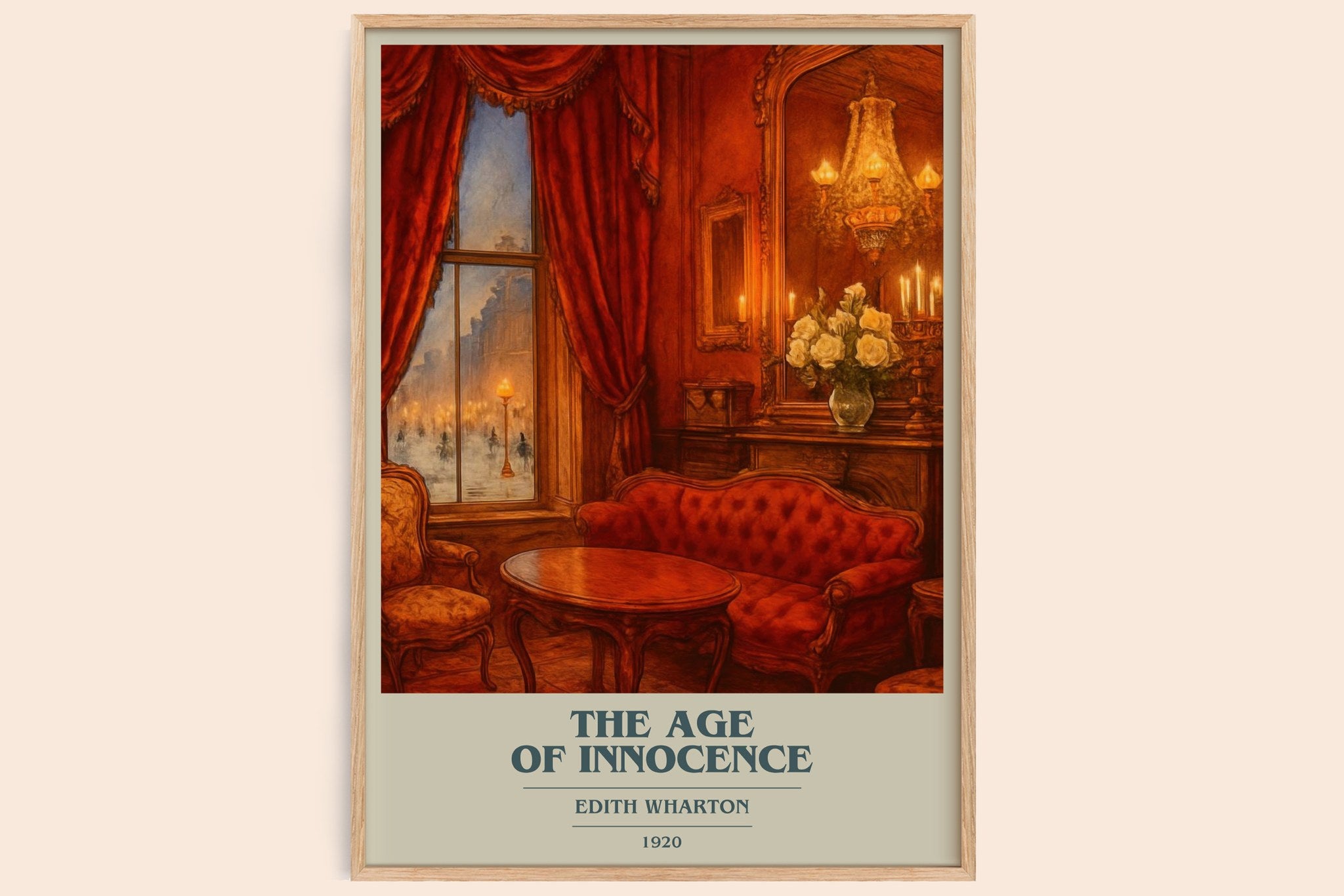 The Age Of Innocence Book Cover Poster by Edith Wharton