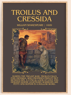 Troilus And Cressida Minimalist Book Poster by William Shakespeare – image 1