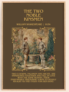 The Two Noble Kinsmen Minimalist Book Poster by William Shakespeare – image 1