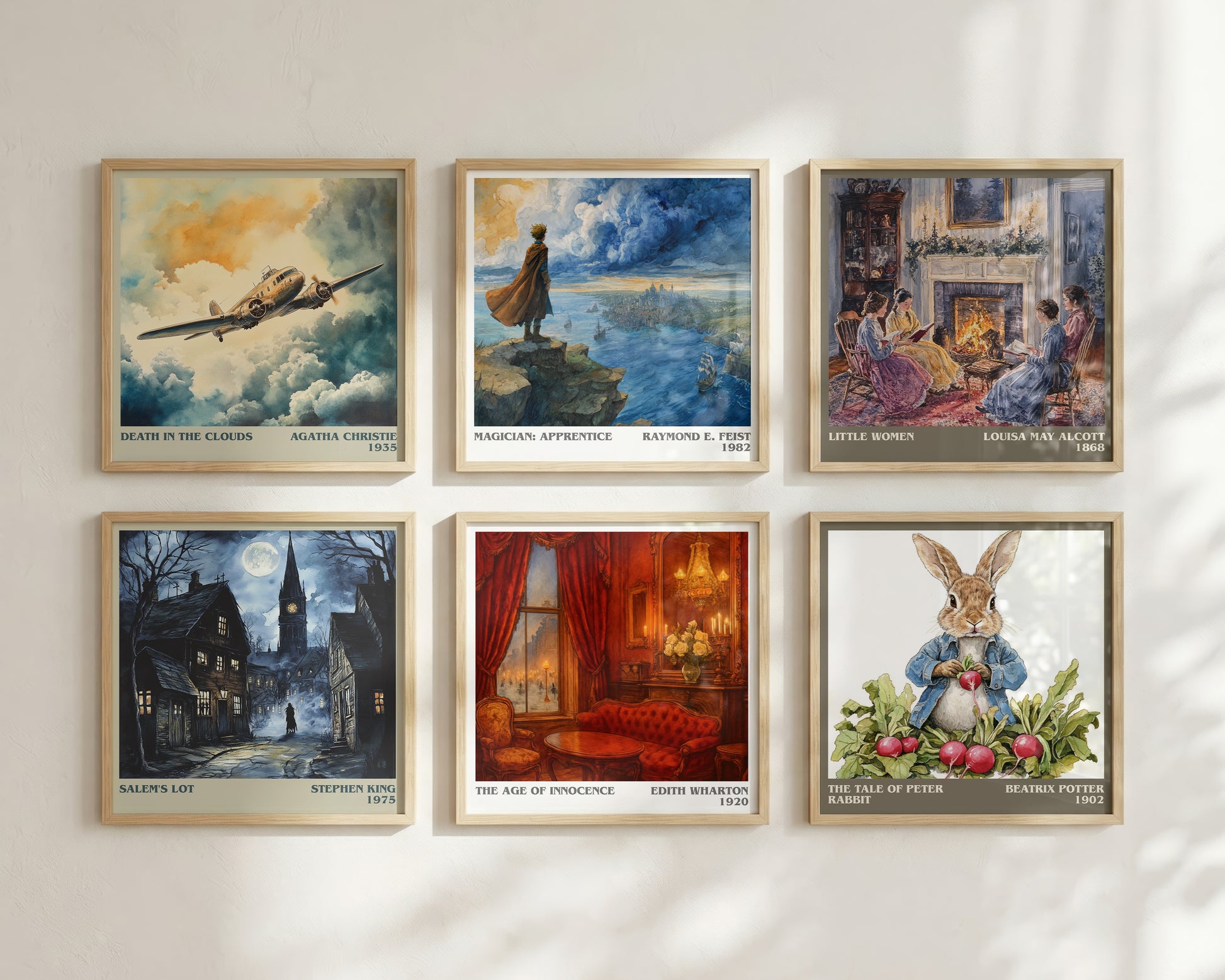 The Age Of Innocence literary print framed by window – literary home decor