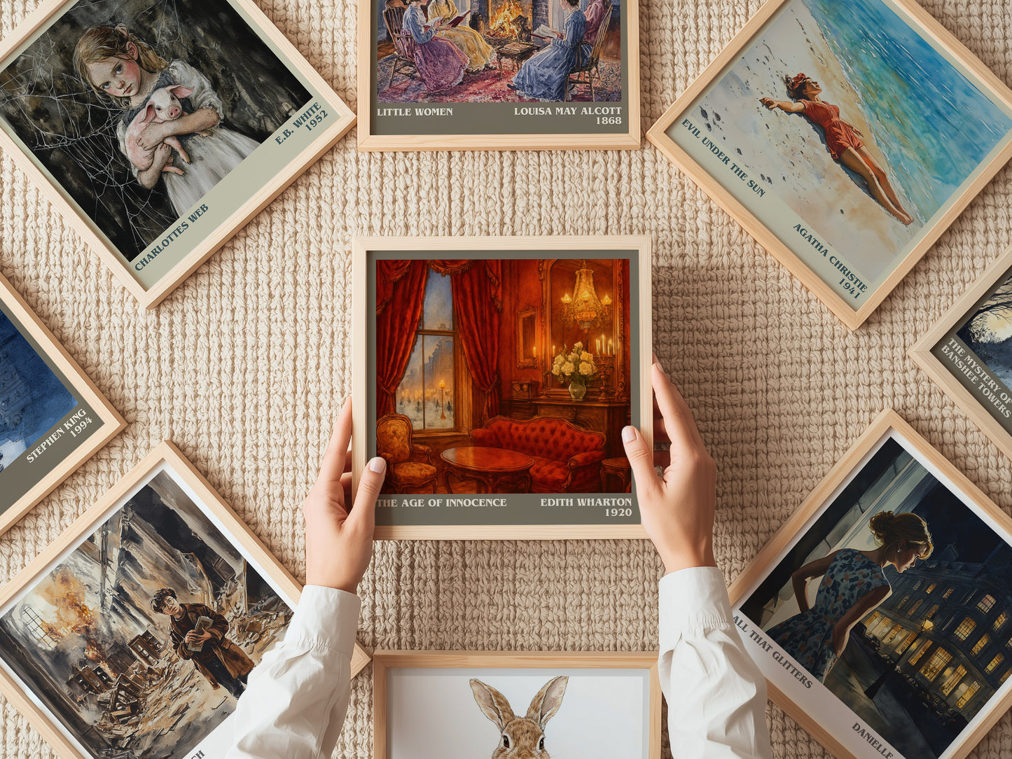 The Age Of Innocence literary book poster framed on wall – classic literature wall art