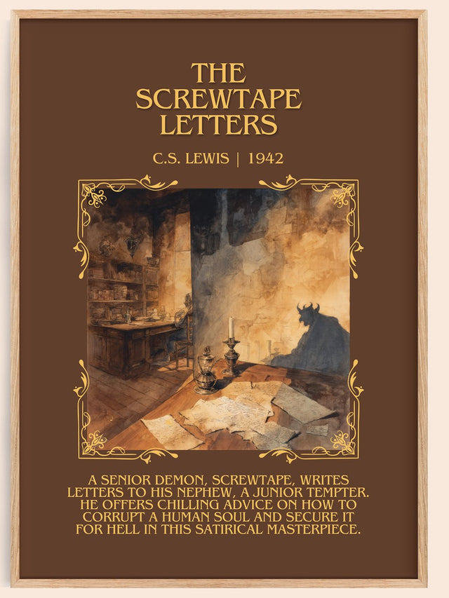 The Screwtape Letters Minimalist Book Poster by C.S. Lewis