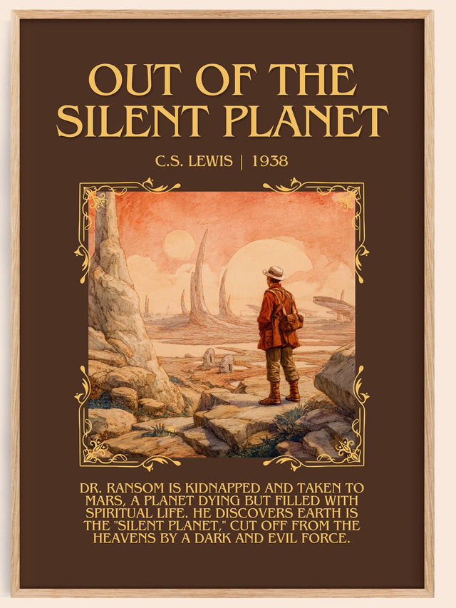 Out Of The Silent Planet Minimalist Book Poster by C.S. Lewis