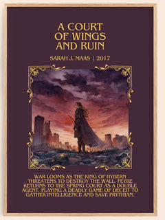 A Court Of Wings And Ruin Minimalist Book Poster by Sarah J. Maas – image 1