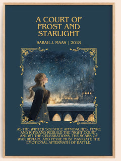 A Court Of Frost And Starlight Minimalist Book Poster by Sarah J. Maas – image 1