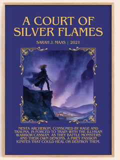 A Court Of Silver Flames Minimalist Book Poster by Sarah J. Maas – image 1