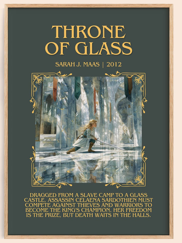 Throne Of Glass Minimalist Book Poster by Sarah J. Maas