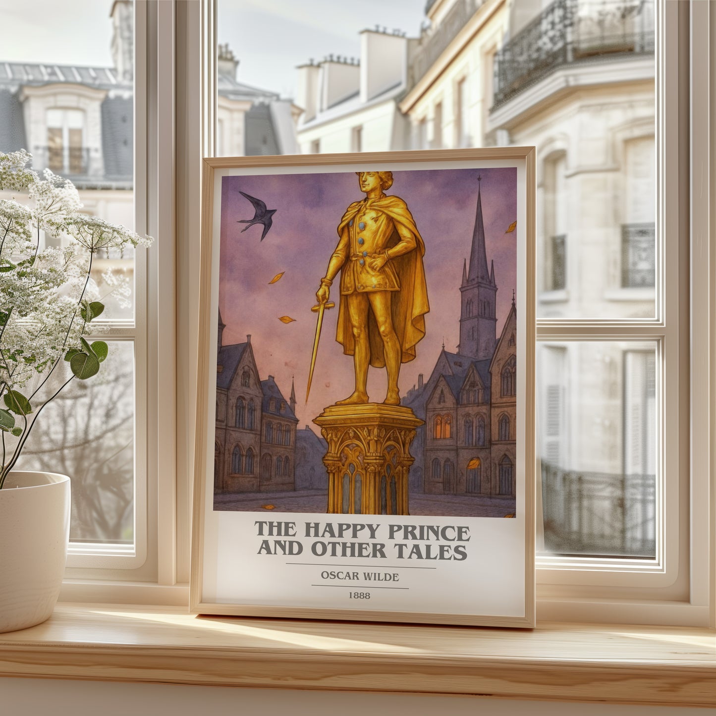 The Happy Prince And Other Tales book cover poster colour and style options – Oscar Wilde book art