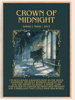 Crown Of Midnight Minimalist Book Poster by Sarah J. Maas – image 1