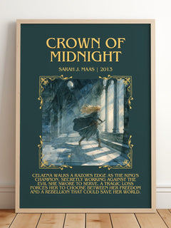 Crown Of Midnight Minimalist Book Poster by Sarah J. Maas – image 2
