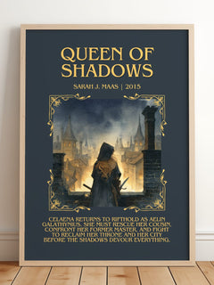 Queen Of Shadows Minimalist Book Poster by Sarah J. Maas – image 2