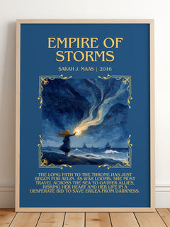 Empire Of Storms Minimalist Book Poster by Sarah J. Maas – image 2