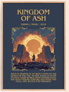 Kingdom Of Ash Minimalist Book Poster by Sarah J. Maas – image 1