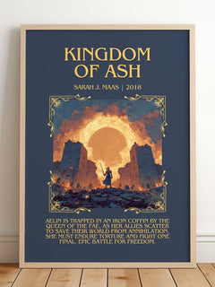 Kingdom Of Ash Minimalist Book Poster by Sarah J. Maas – image 2